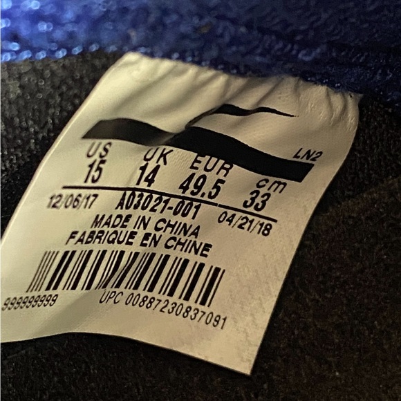 Nike Vapor Untouchable Pro 3 Royal Blue/ Black Football Cleats Men - SZ 15 - Picture 9 of 10